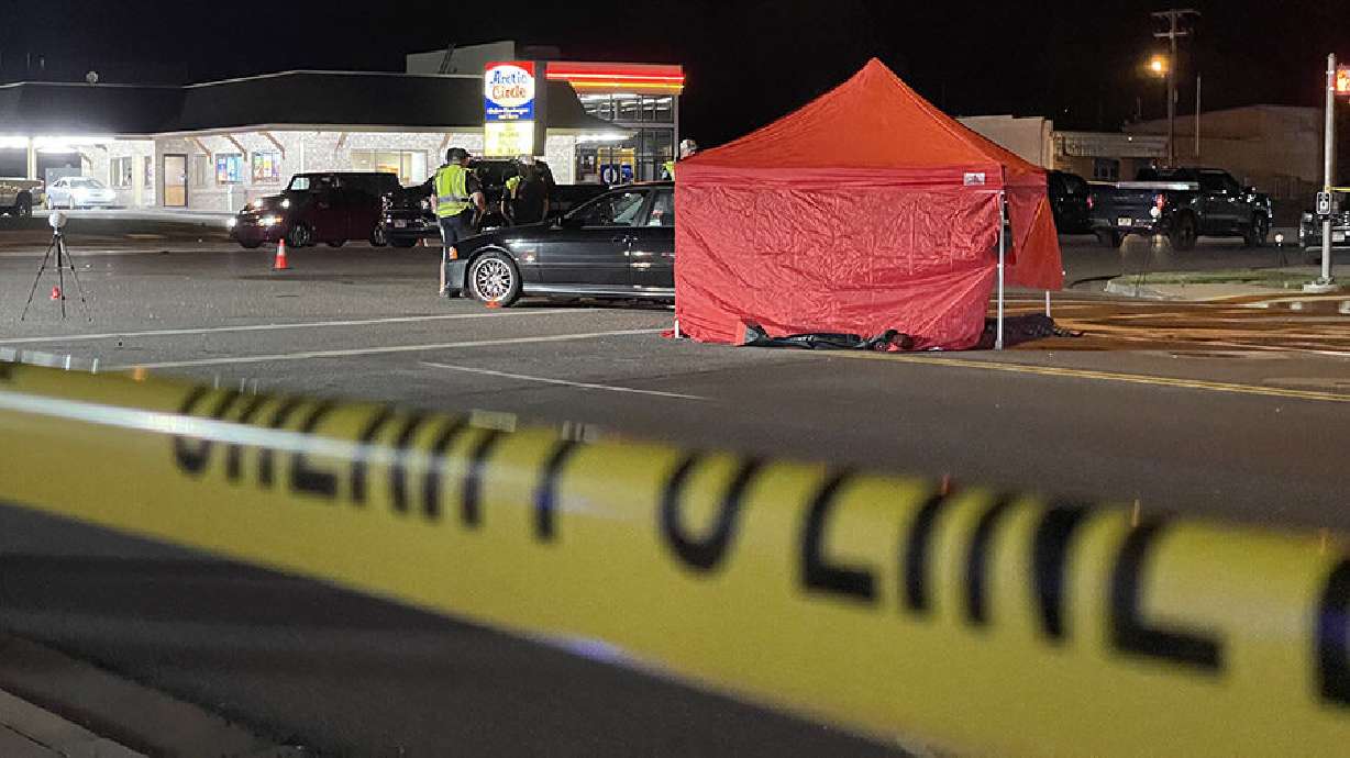 A motorcyclist died in a crash with a car at 700 North and State Street in Lindon on Wednesday.