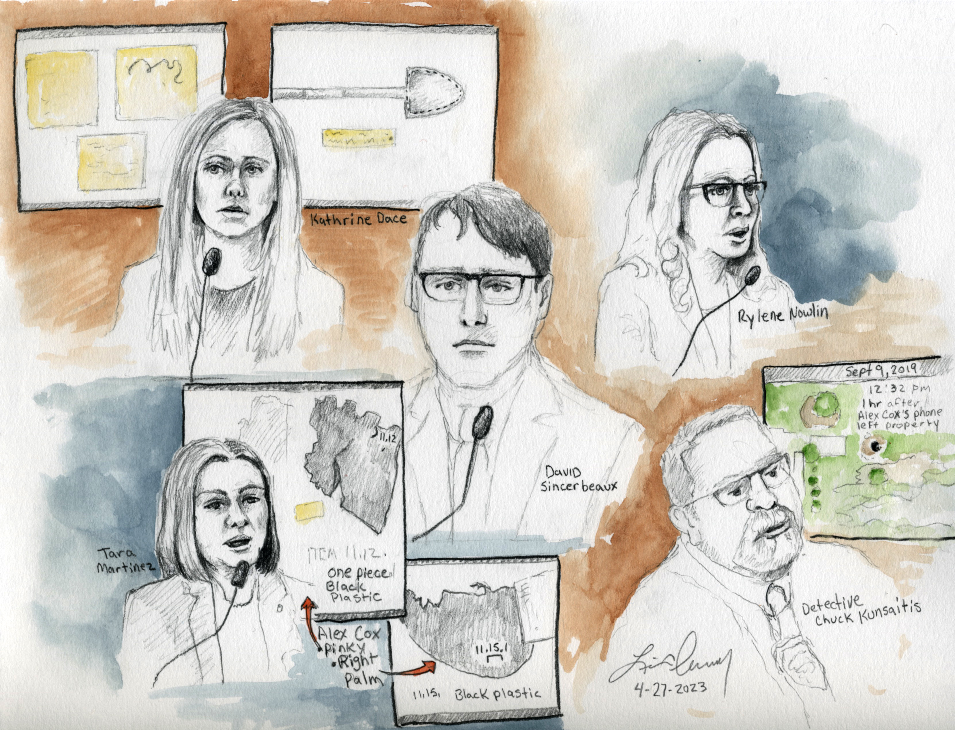 Multiple witnesses testified in the Lori Vallow Daybell trial on Thursday, April 27, 2023, about analysis of the remains of Daybell's two children found buried in her husband Chad Daybell's backyard.