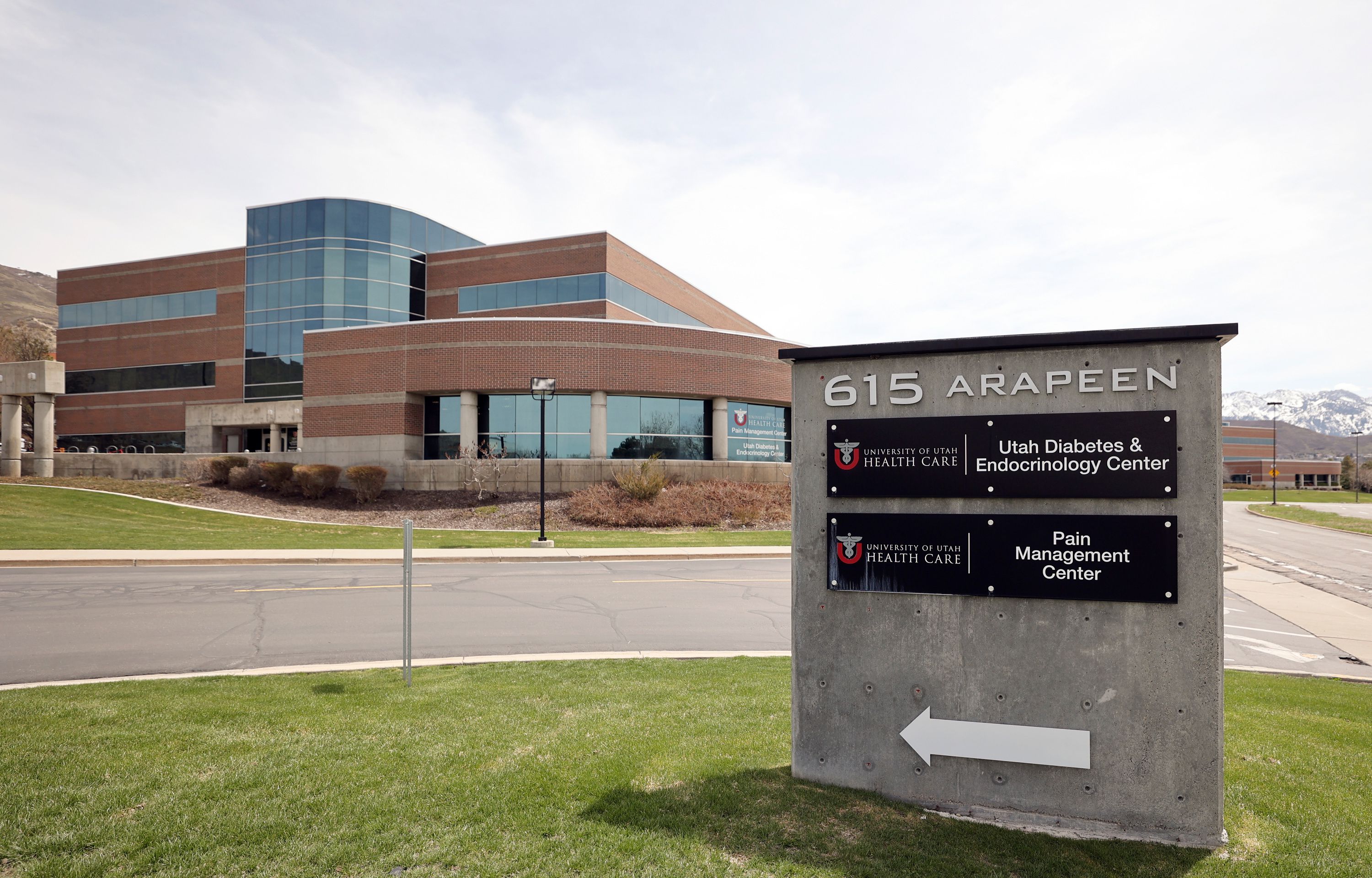 The University of Utah’s Utah Diabetes and Endocrinology Center and Pain Management Center are pictured in University of Utah’s Research Park in Salt Lake City on Thursday.