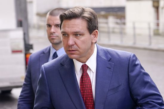 Florida Republican Gov. Ron DeSantis arrives at the Foreign Office to visit Britain's Foreign Secretary in London, Friday. DeSantis is slated to headline Iowa Rep. Randy Feenstra’s annual summer fundraiser in northwest Iowa on May 13 and is expected to speak at a party fundraiser later that evening in Cedar Rapids.