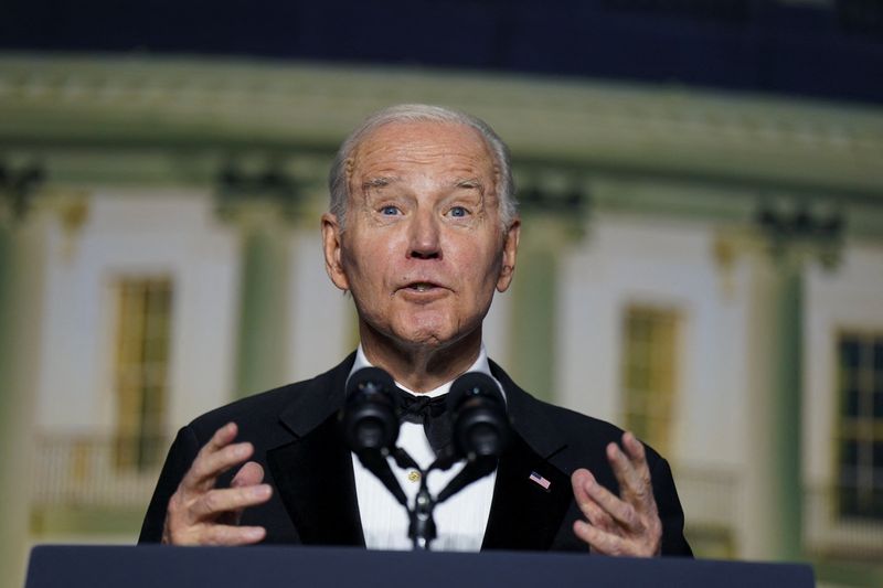 President Joe Biden attacked news outlets he said used "lies told for profit and power" to stir up hatred in the United States in Washington on Saturday.