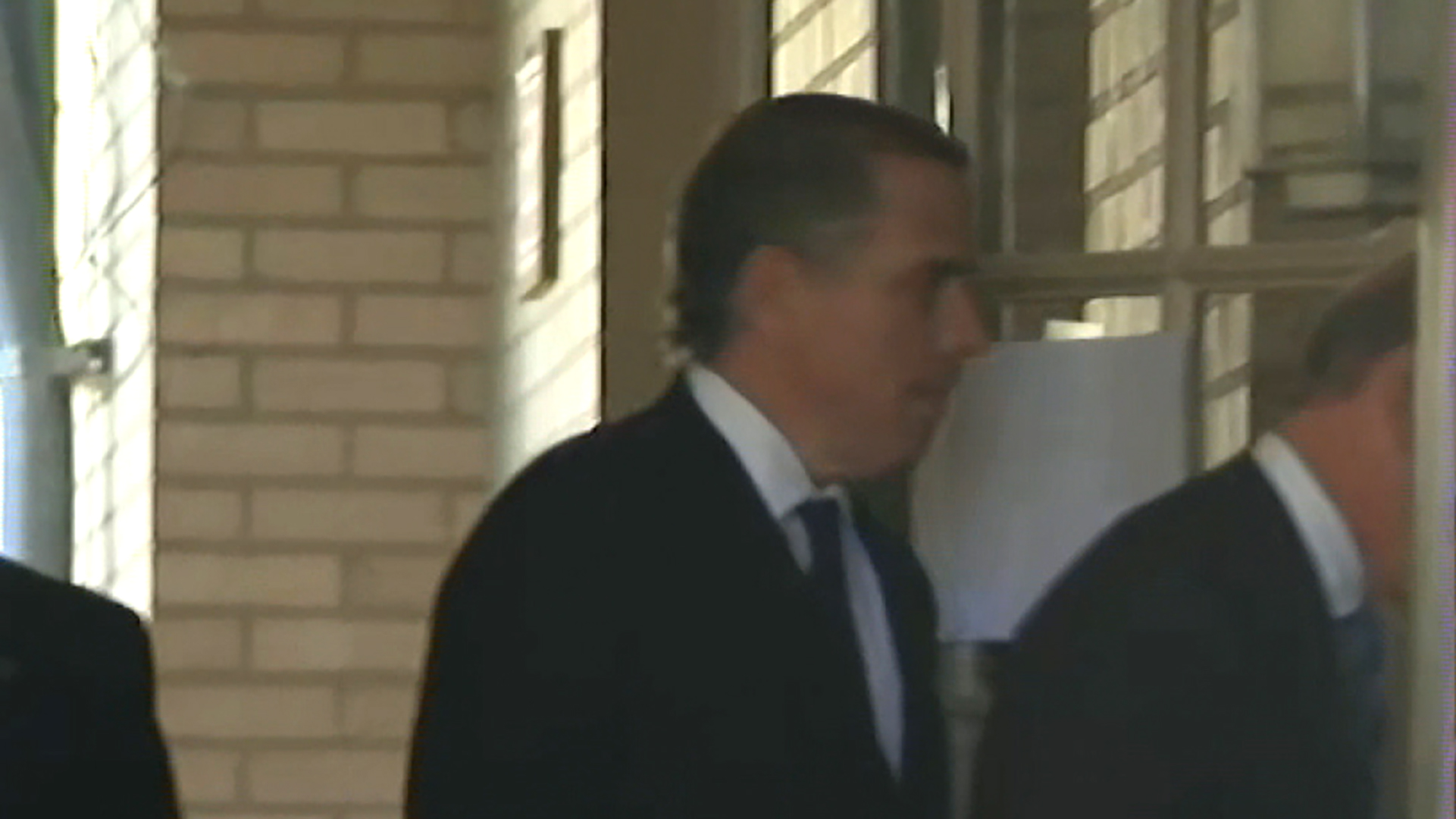 President Biden's son Hunter arrives Monday at the Independence County Circuit Court in Batesville, Arkansas for a hearing on a paternity case.