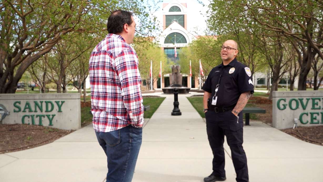 Sgt. Greg Moffitt of the Sandy City Police Department tells KSL-TV’s Matt Gephardt while the city doesn’t have a specific code requiring solicitors to observe ‘No Soliciting’ signs, they could face potential trespassing charges.