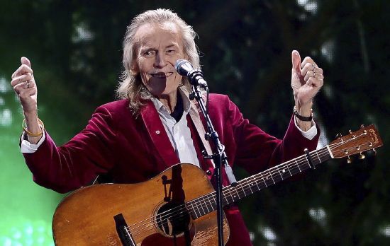 Gordon Lightfoot performs during the evening ceremonies of Canada's 150th anniversary of Confederation, in Ottawa, Ontario, on July 1, 2017. The legendary folk singer-songwriter, whose hits including “Early Morning Rain,” and “The Wreck of the Edmund Fitzgerald," told a tale of Canadian identity that was exported worldwide, died on Monday at a Toronto hospital, according to a family representative. He was 84.