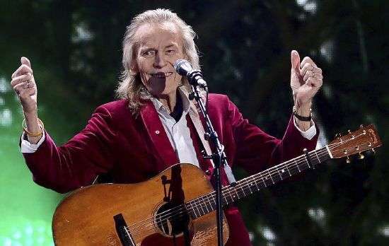 Gordon Lightfoot performs during the evening ceremonies of Canada's 150th anniversary of Confederation, in Ottawa, Ontario, on July 1, 2017. The legendary folk singer-songwriter, whose hits including “Early Morning Rain,” and “The Wreck of the Edmund Fitzgerald," told a tale of Canadian identity that was exported worldwide, died on Monday at a Toronto hospital, according to a family representative. He was 84.