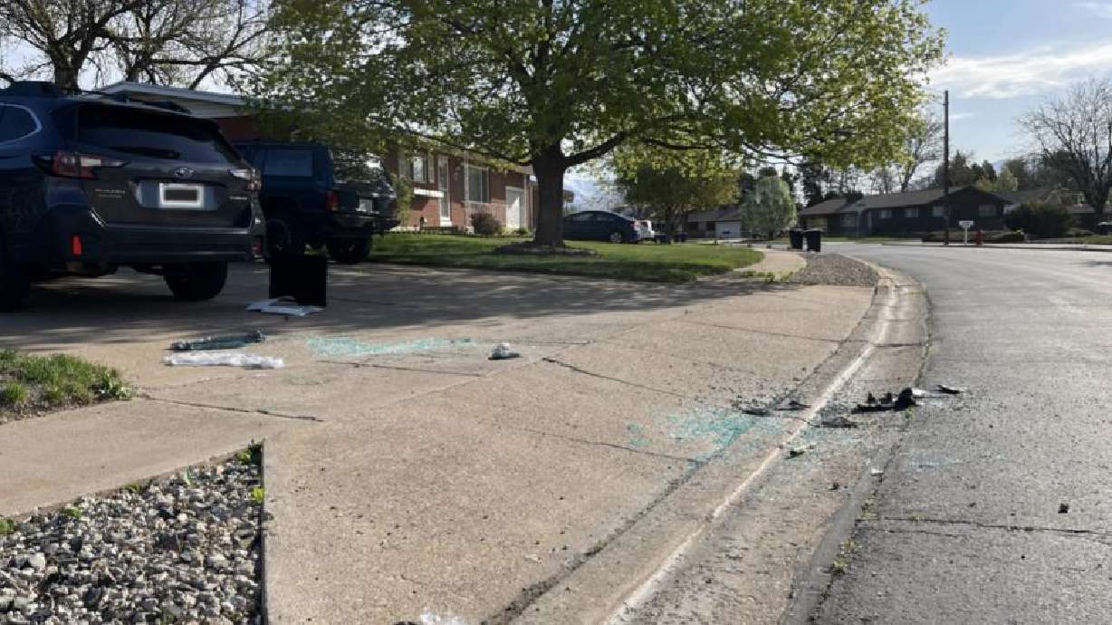 A neighbors car caught a bullet during police action in Syracuse late Tuesday.