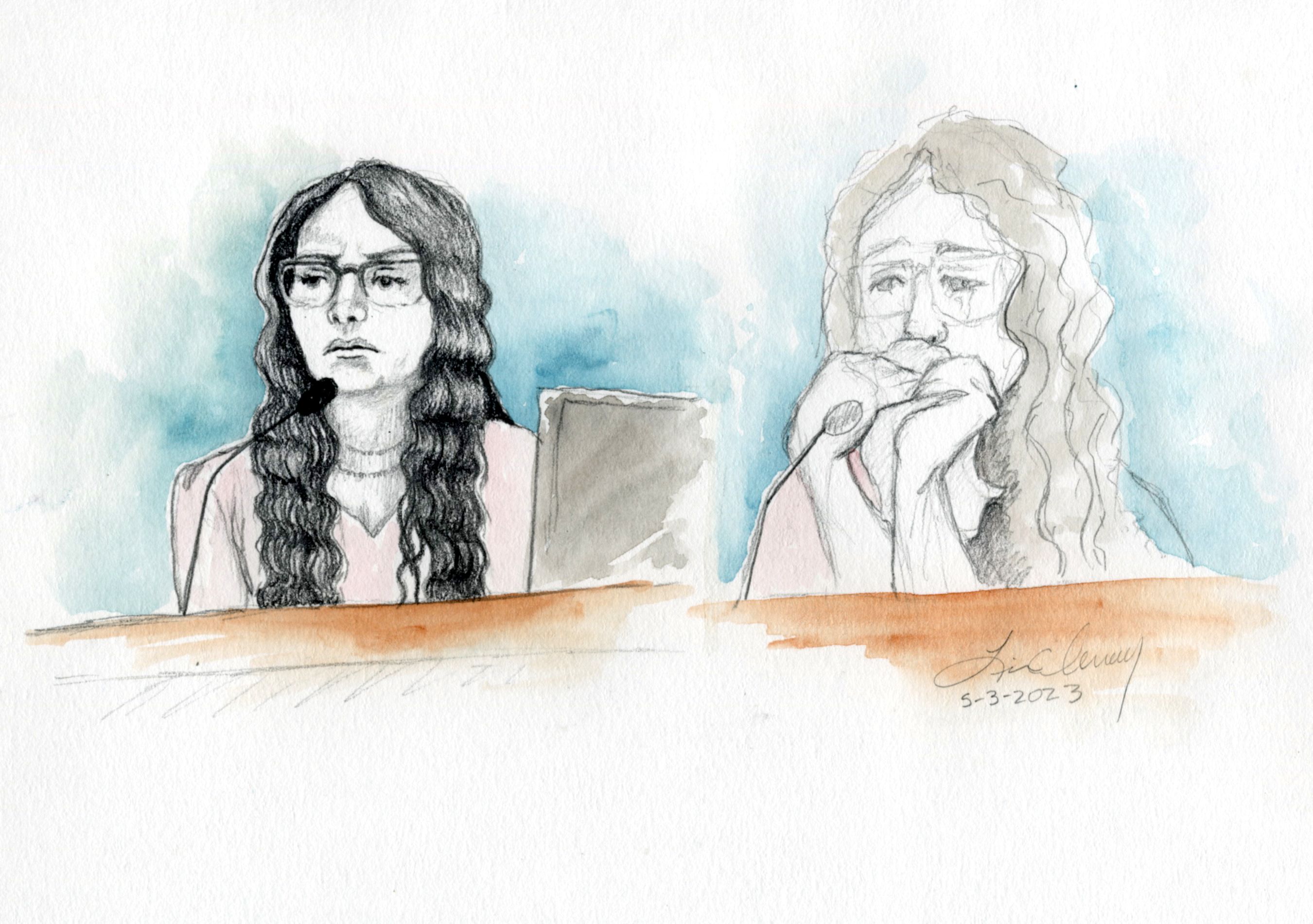 Audrey Barattiero testifies about her relationship with Lori Vallow Daybell during a murder trial for Daybell on Wednesday in Boise.