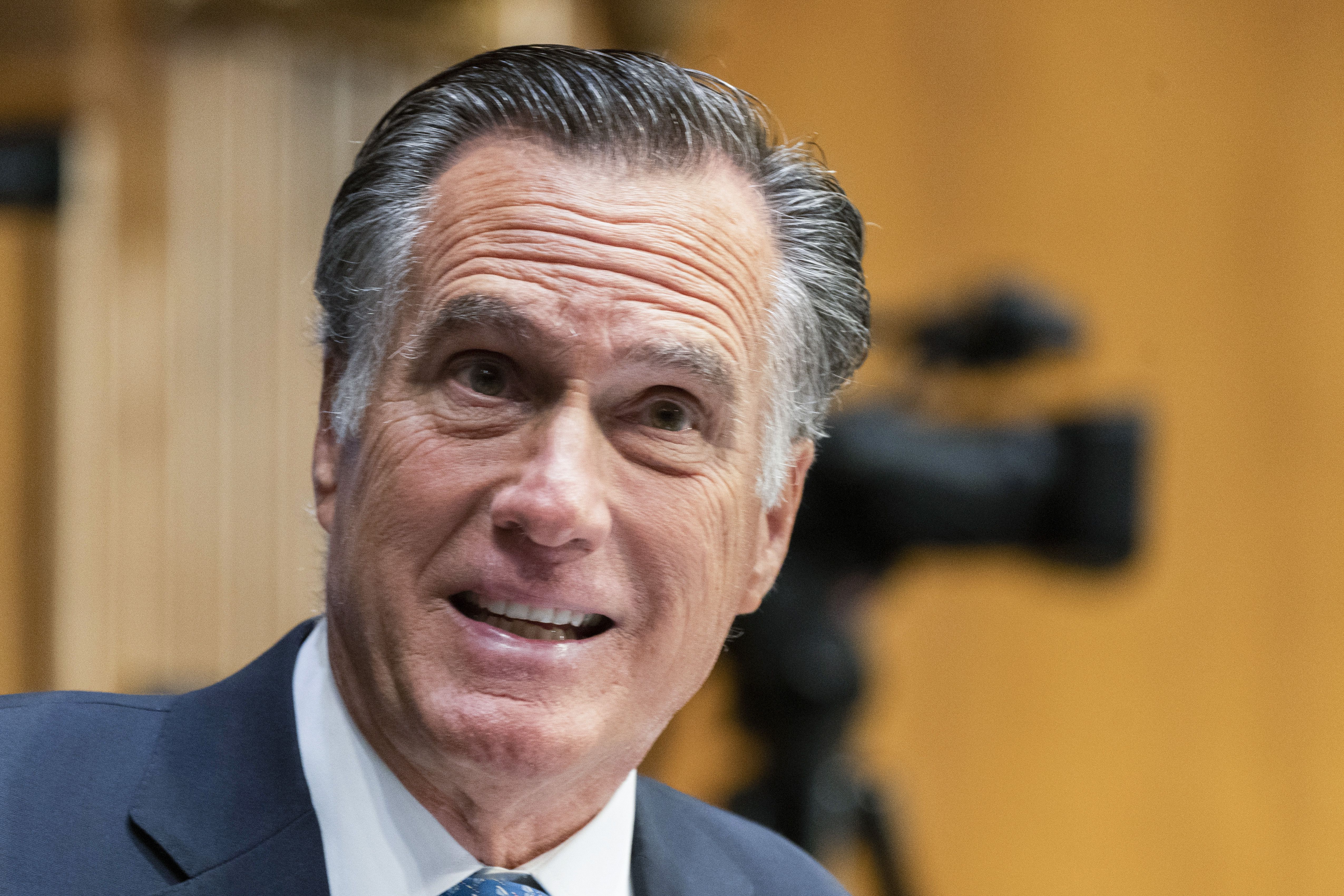 Sen. Mitt Romney, R-Utah, during a Senate Health, Education, Labor, and Pensions Committee hearing on June 16, 2022, on Capitol Hill in Washington. Romney is asking the White House for clarification on U.S.-China policies.