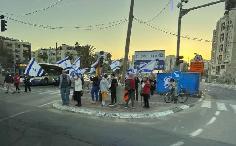 People protest on the street in Tel Aviv. Ben Winslow was offered the opportunity to join a Utah delegation heading to Israel to talk about water.