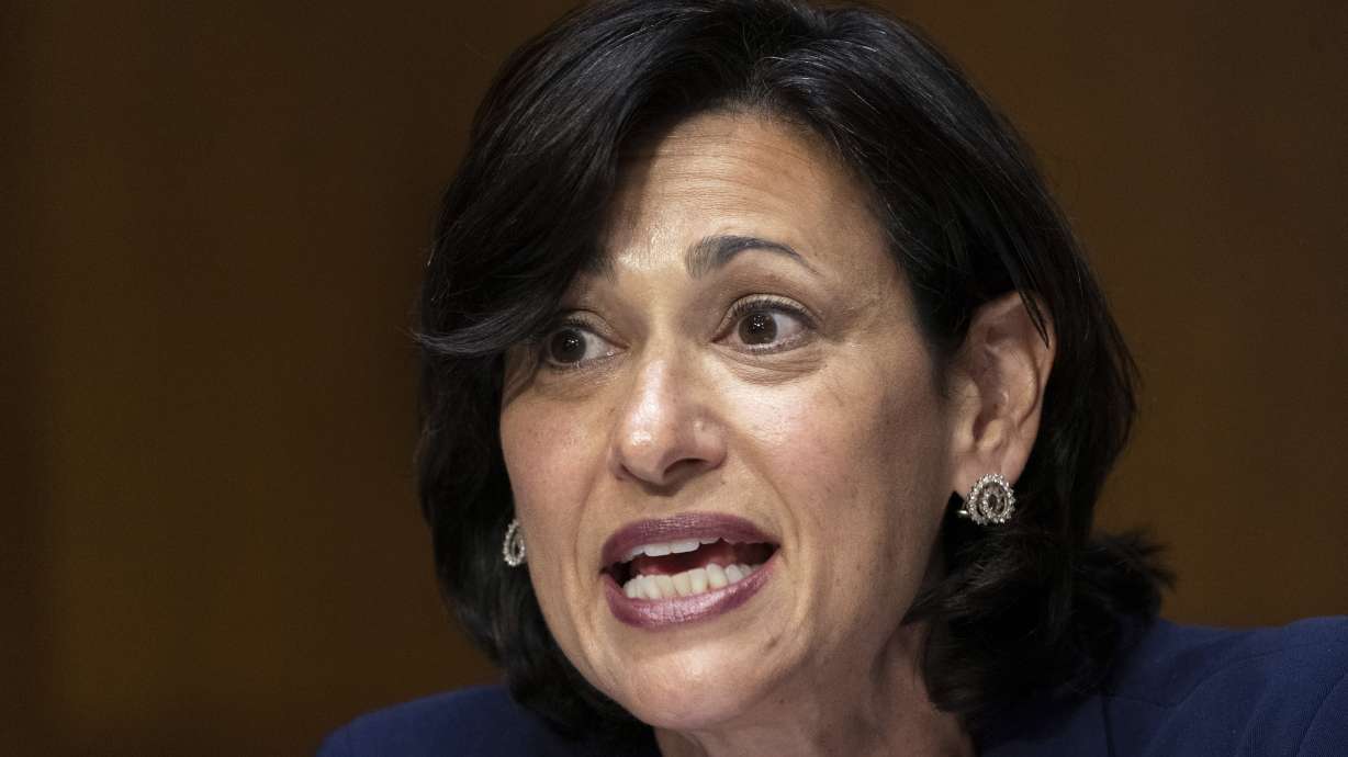 Dr. Rochelle Walensky, director of the Centers for Disease Control and Prevention, testifies during a Senate hearing on June 16, 2022. Walensky submitted her resignation Friday, saying the waning of the COVID-19 pandemic was a good time to make a transition.