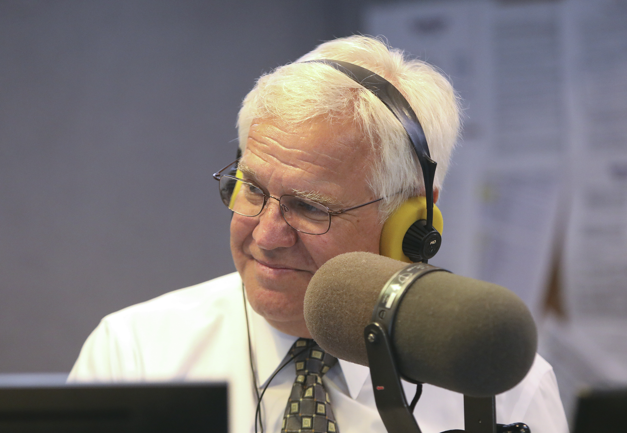 KSL Newsradio's Doug Wright hosts “The Doug Wright Show" from the Triad Center in Salt Lake City on June 1, 2018. On Friday, Wright announced he will be fully retiring from KSL and his current role as co-host of the "KSL Movie Show."