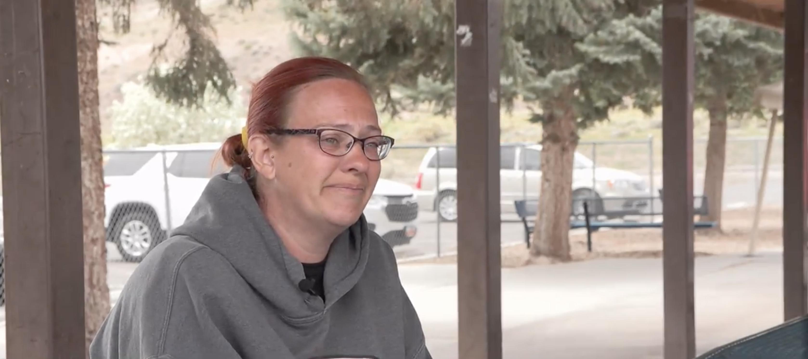 Angie Young speaks on Friday about her son Erik who was killed in a Richfield rollover crash on May 2.