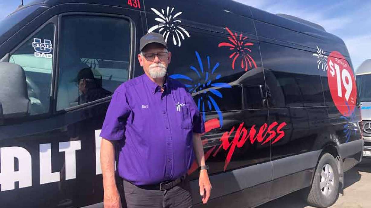 Bart Clements, of Hibbard, Idaho, has surpassed 2 million miles as a driver for Salt Lake Express.