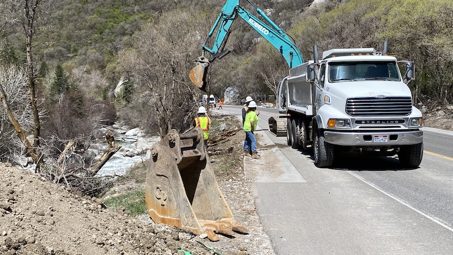 Little Cottonwood Canyon mudslides subside; county crews clearing debris