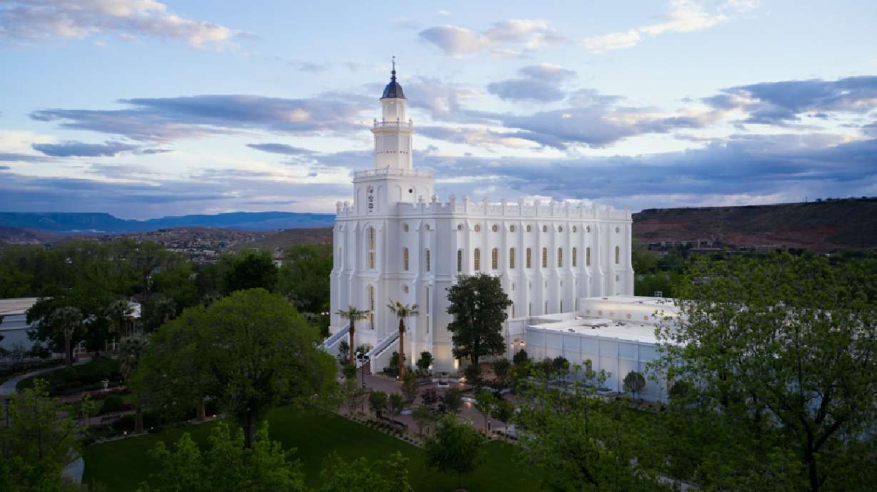 The St. George Utah Temple is pictured in May. The temple will be dedicated for the third time in its history on Dec. 10.