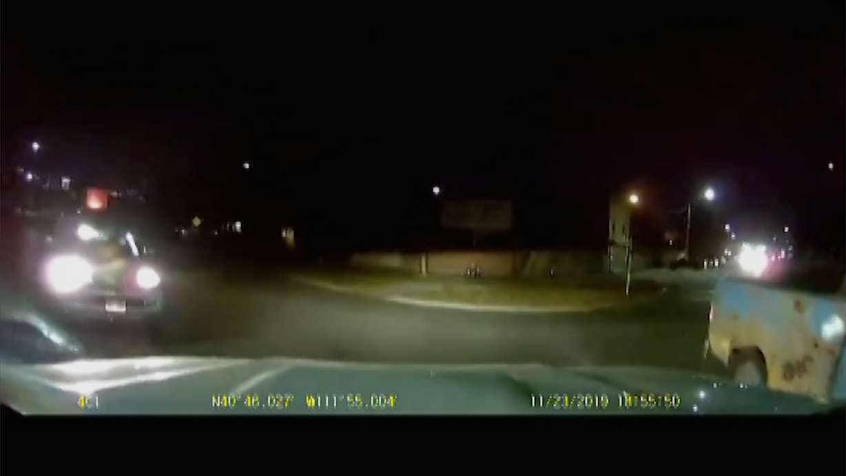 This dash cam footage from Nov. 19, 2019, is part of the investigation into Jon Michael Clara firing several shots toward a truck that he said had repeatedly rammed into the SUV he was driving.