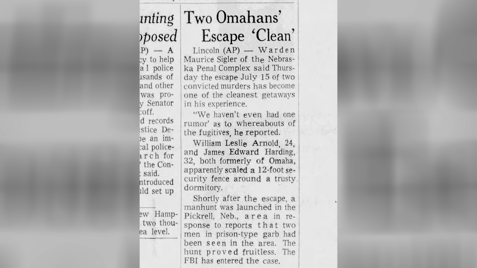 Reports at the time documented their escape over a fence. The bare facts of the case cast American teenager William Leslie Arnold as a murderous villain who shot his parents because they refused to let him take their car to a drive-in in 1958.