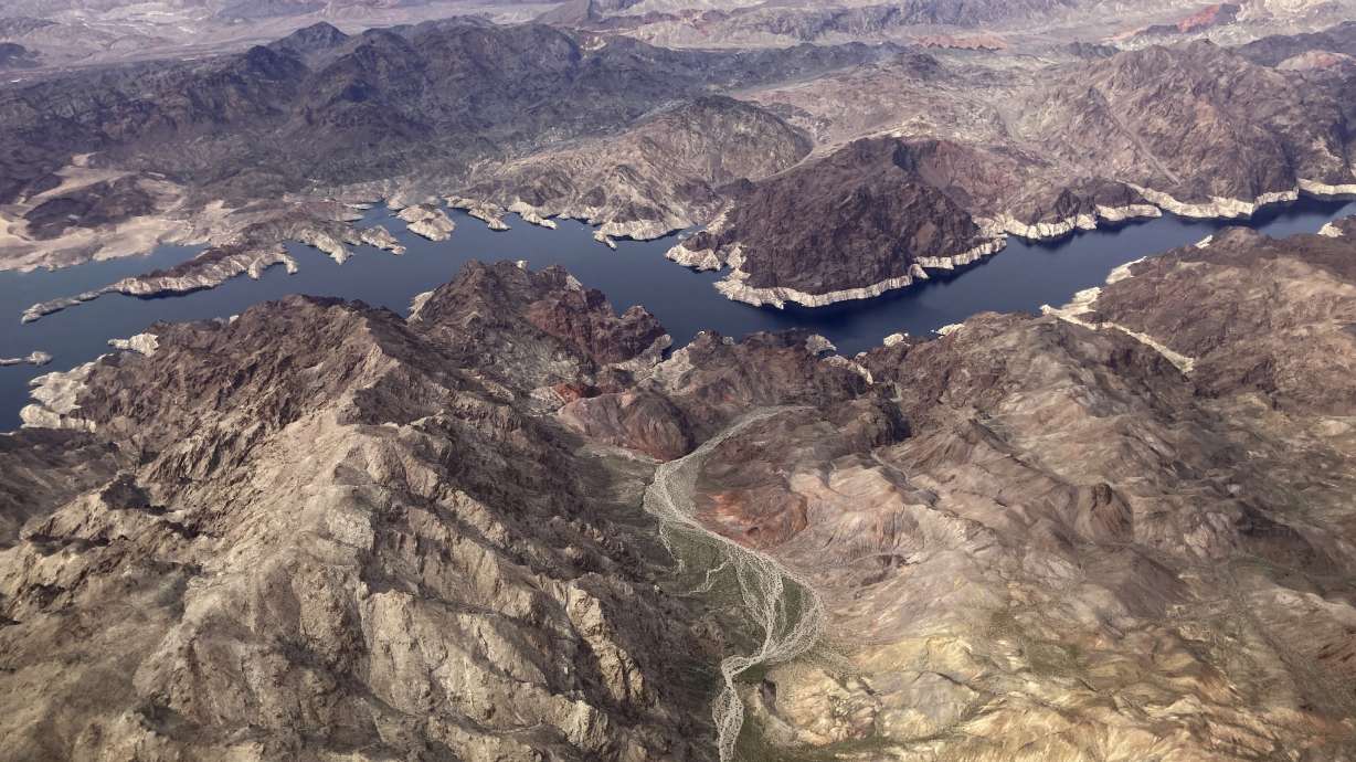 Lake Mead is seen on the border of Nevada and Arizona, March 6 near Boulder City, Nev. Nearly half of the West has emerged from drought, but intense water challenges persist, scientists said Tuesday.