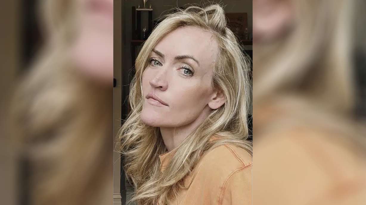 Mommy blogger Heather Armstrong in Salt Lake City on April 1. Armstrong died by suicide on Wednesday, her boyfriend Ashdown told the Associated Press.