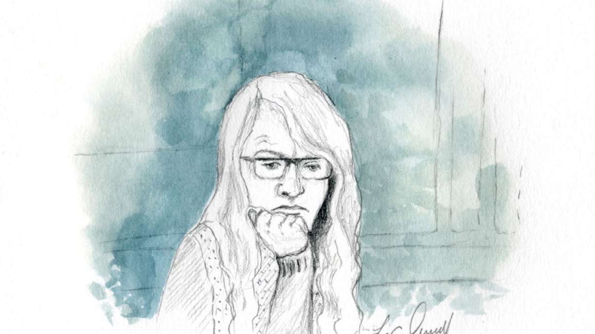 Lori Daybell sits during the final day of testimony in her trial on Tuesday. She is accused of killing her two children and conspiring to kill her new husband's former wife. Jurors are set to resume deliberations Friday morning.