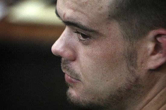 Joran van der Sloot sits in the courtroom before his sentencing at San Pedro prison in Lima, Peru, Jan. 13, 2012. The government of Peru on Wednesday issued an executive order allowing the temporary extradition to the United States of the prime suspect in the unsolved 2005 disappearance of American Natalee Holloway in the Dutch Caribbean island of Aruba.