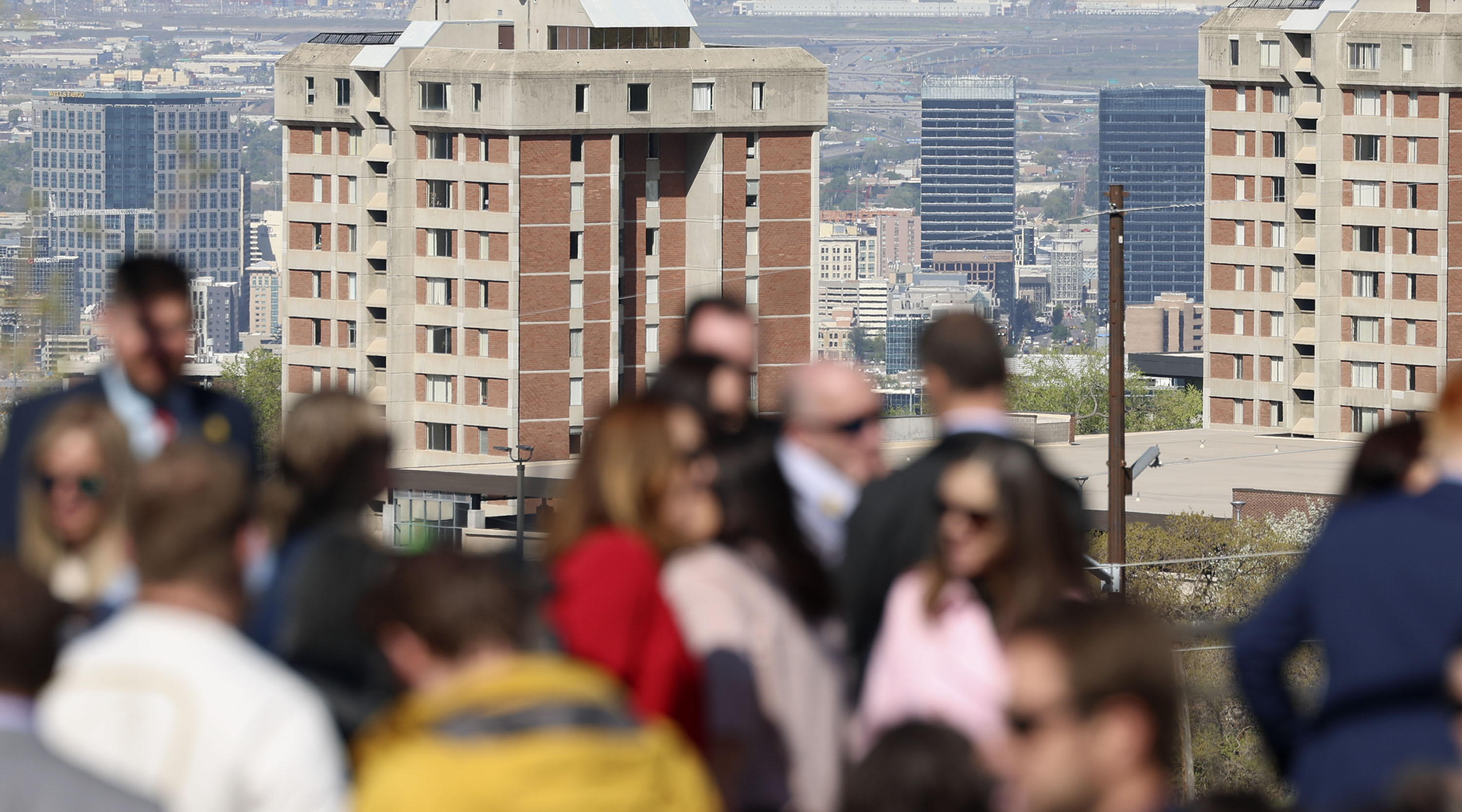 A view of the University of Utah and downtown Salt Lake City is visible from Red Butte Garden on Thursday.