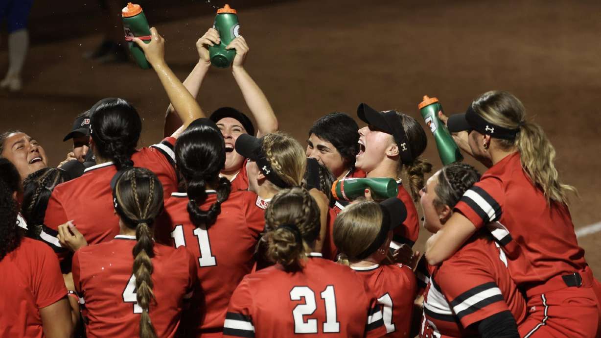 Utah softball defeats top-seeded UCLA 7-4 in the inaugural Pac-12 championships tournament in Tucson, Arizona.