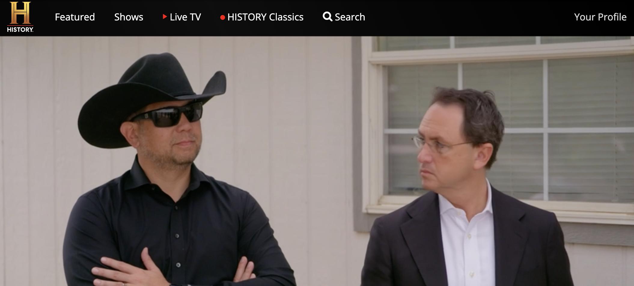 Utah Attorney General Sean Reyes, left, and executive producer Brandon Fugal appear on Season 4, Episode 4 of "The Secret of Skinwalker Ranch," which premiered on the History Channel on May 9.