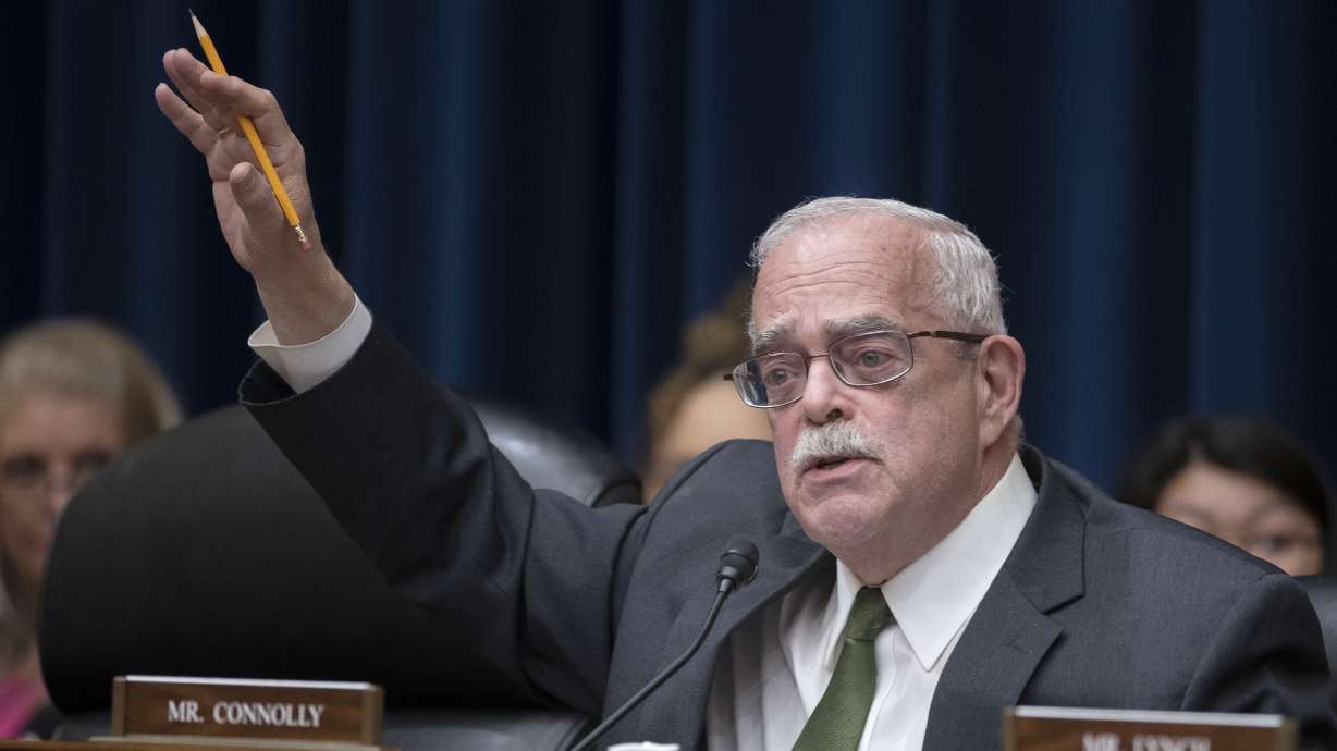 Rep. Gerry Connolly, D-Va., said on Monday that a man with a baseball bat walked into his Fairfax office, asked for him, and then assaulted two members of his staff.