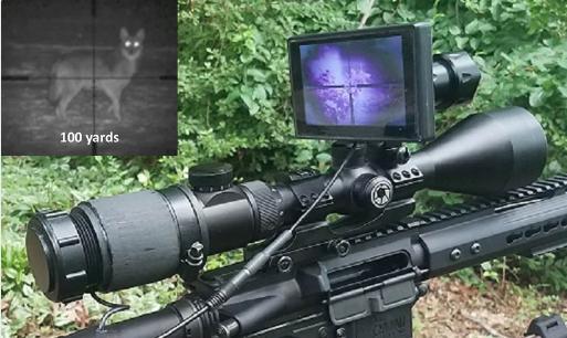 The Digital Crosshairs 1000SA magnifying scope helps people with limited sight abilities still enjoy their rifles.