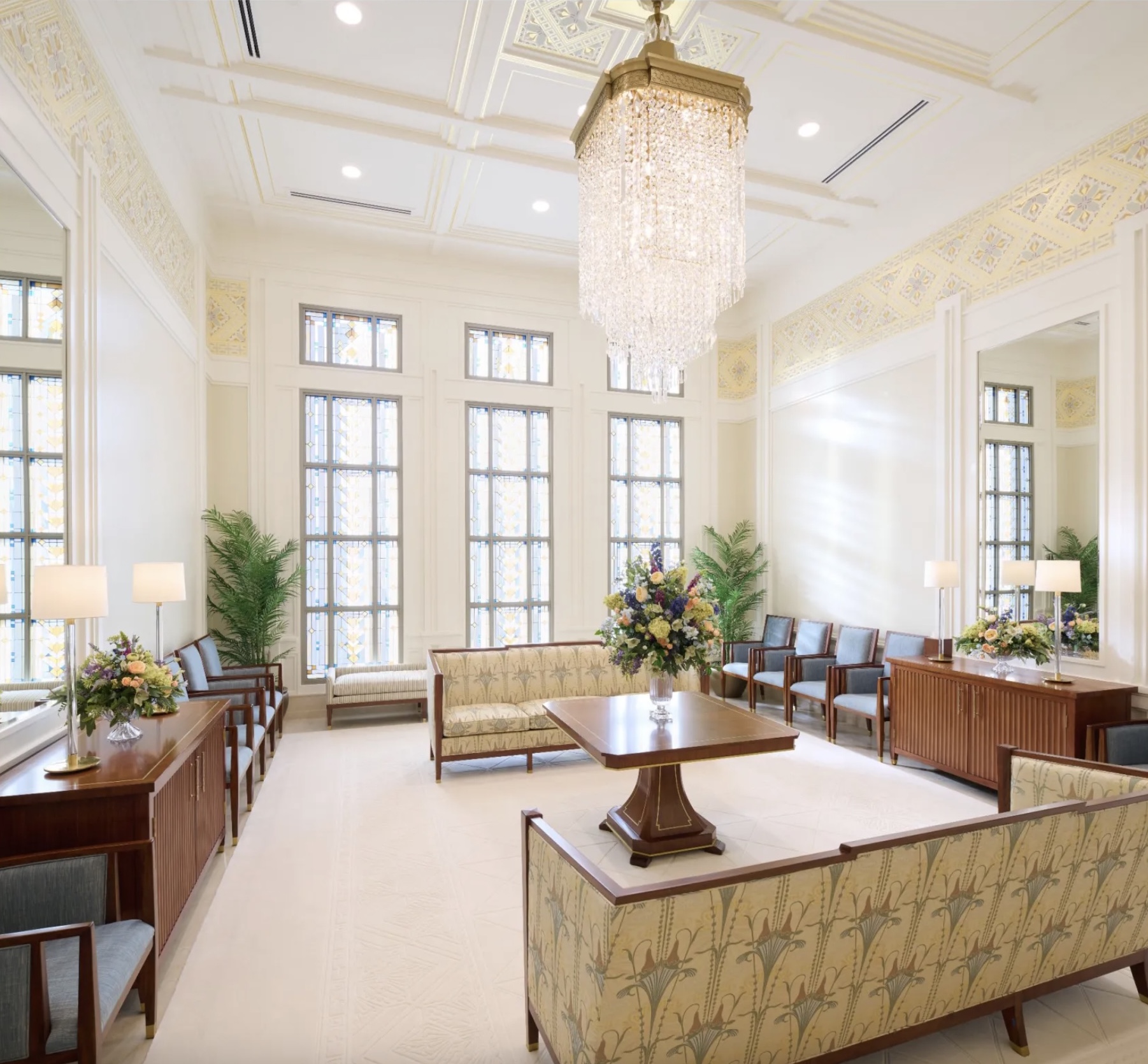 A room within the Helena Montana Temple is pictured.