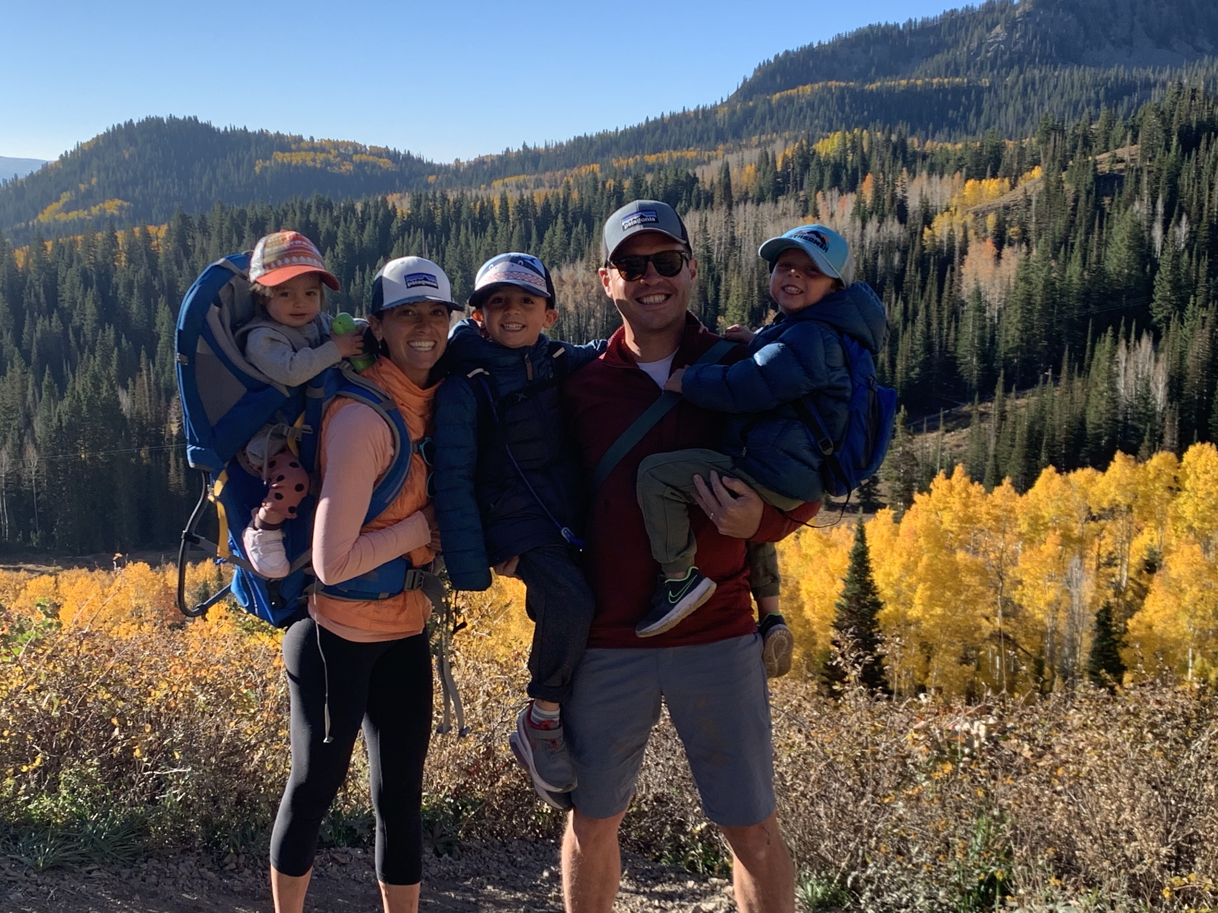 Max Valverde, 39, pictured with his family, in Park City, Utah.