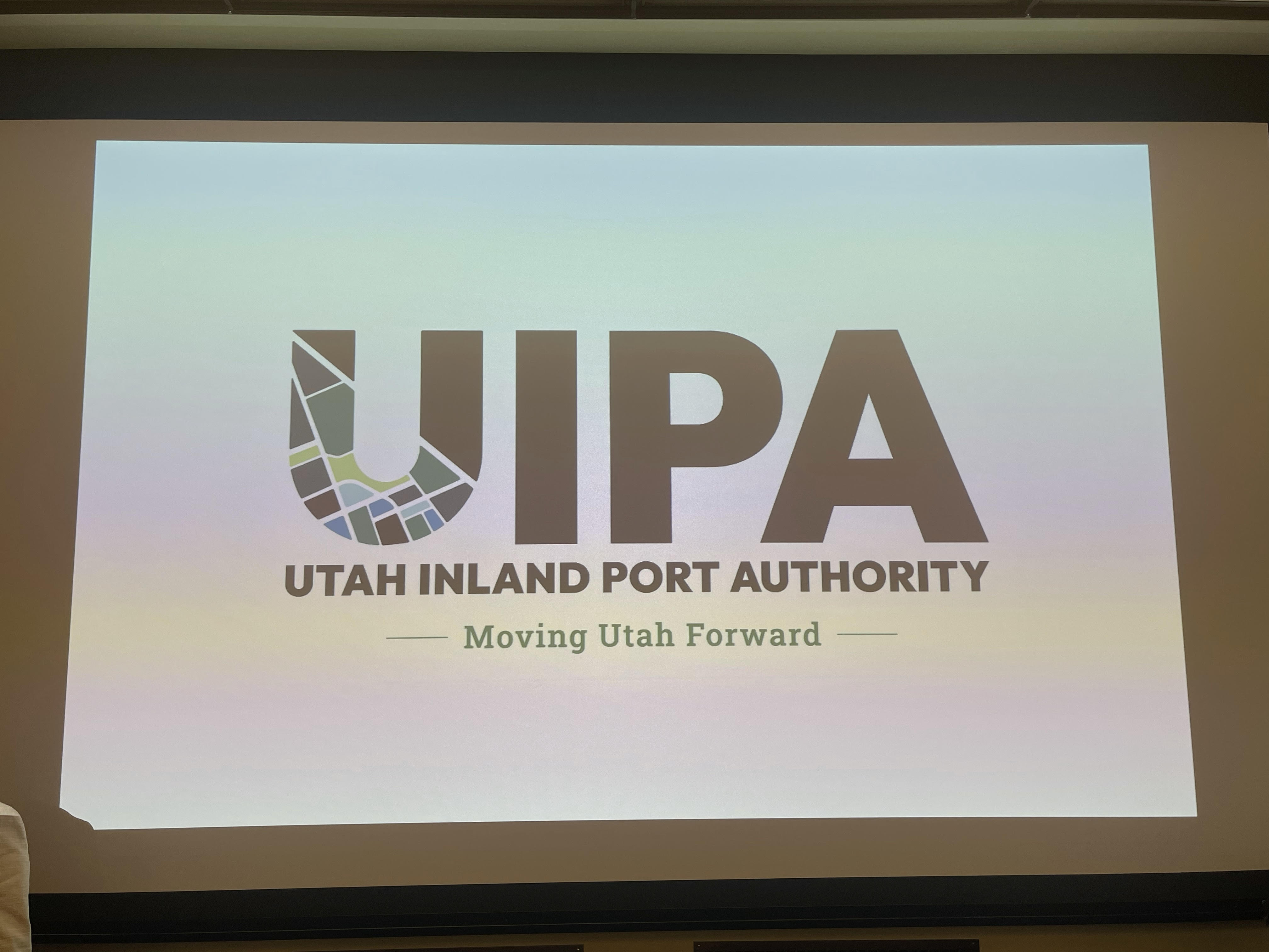 The Utah Inland Port Authority's new logo is pictured. The authority on Wednesday unveiled a new brand identity and vision for the future, with a specific emphasis on transparency.