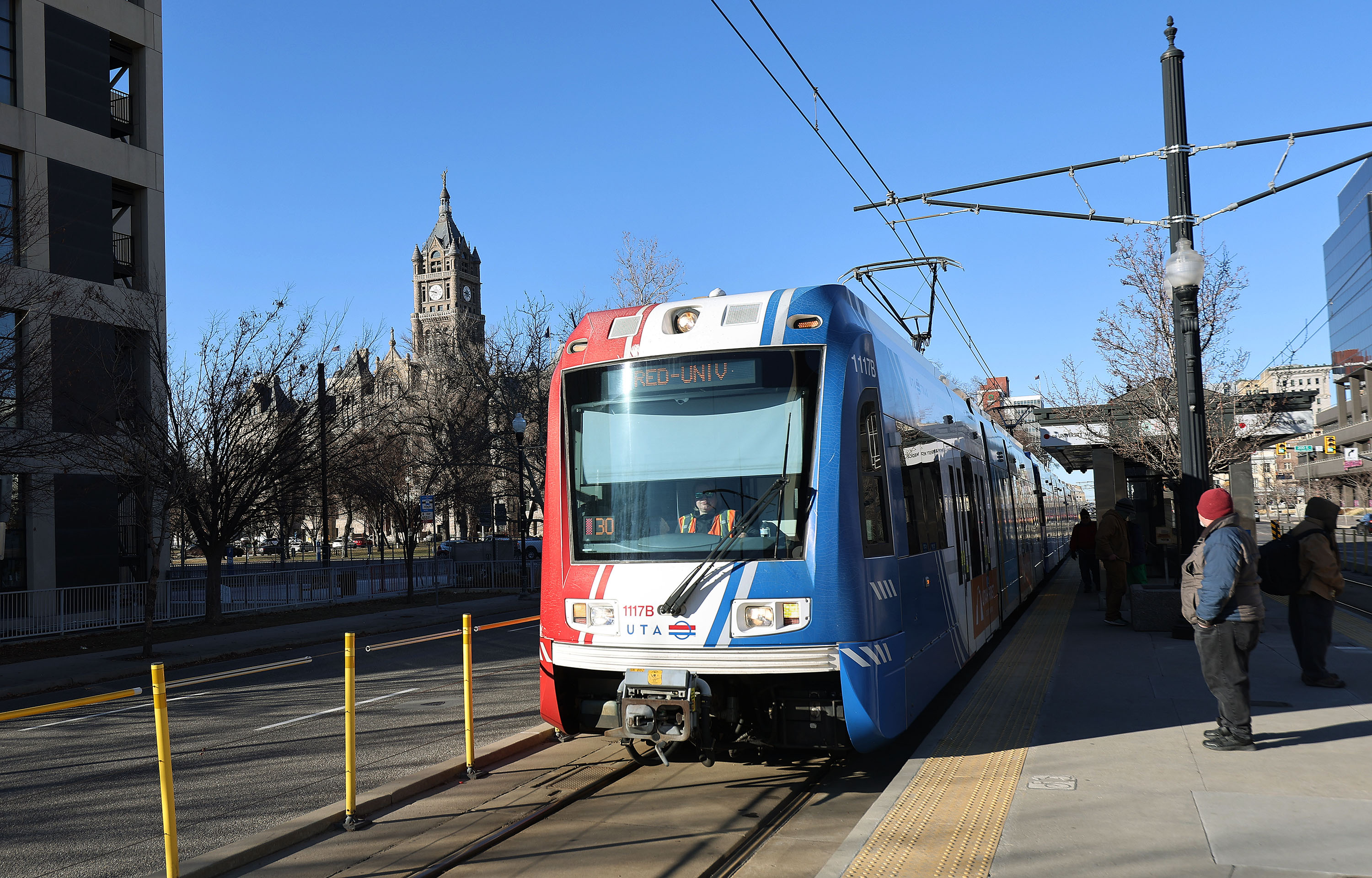 Police were still searching Wednesday for a man believed to have been carrying something that looked like a stick of dynamite at the Fashion Place TRAX stop.