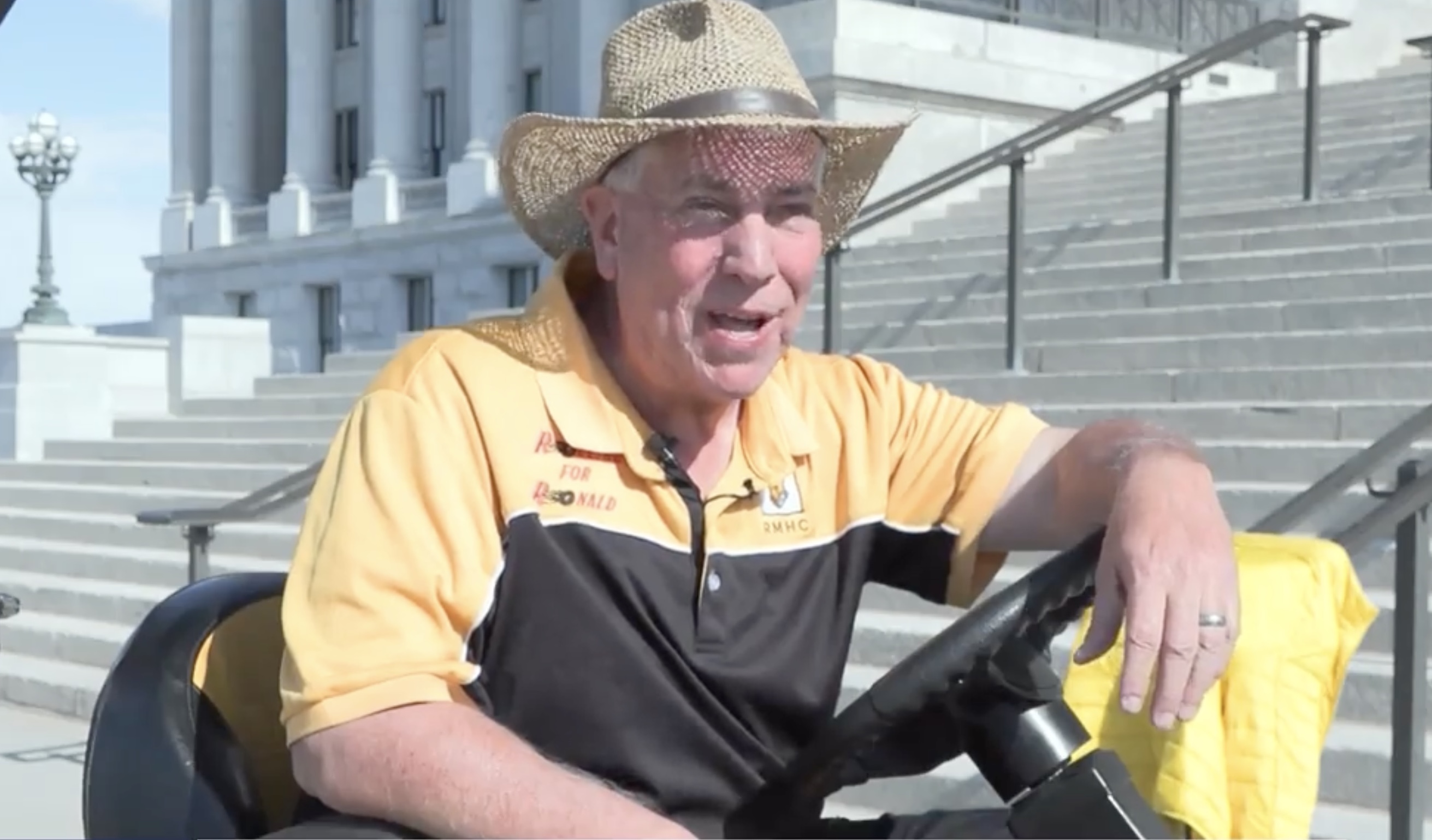 Scott Morgan of Santaquin is making a brave quest in the name of charity. He's riding a lawn mower across the state of Utah.