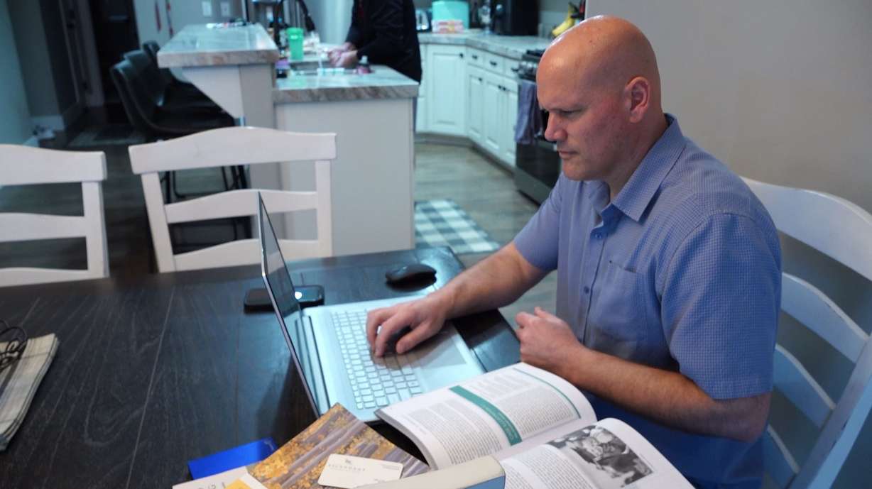 Scott Stephenson, executive director of the Utah Fraternal Order of Police and former POST director, just finished his first semester at Lynchburg University to become a licensed mental health clinician. He said his days are now filled with studying, reading and lots of test-taking. He studies for about five hours a day.
