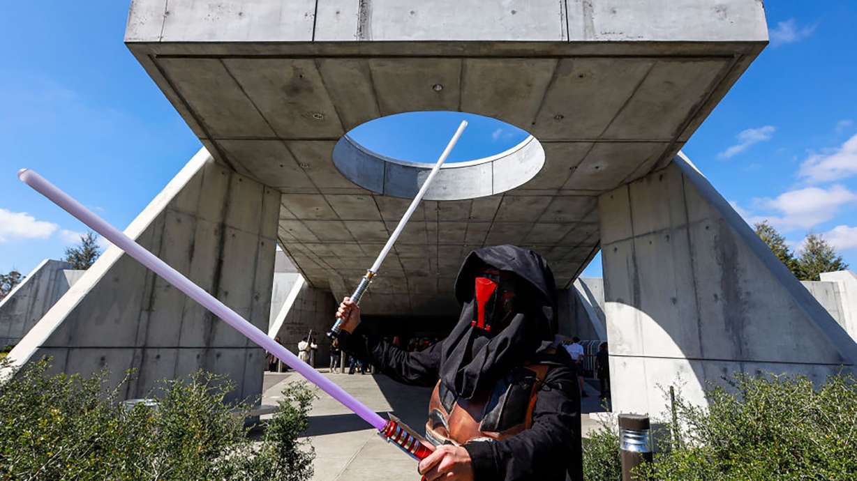 Chuck Oehrlein of Helena. Alabama, posed as Darth Revan as the first passengers arrived for the initial voyage of the two-day Star Wars: Galactic Starcruiser in March 2022. Walt Disney World is closing down Star Wars: Galactic Starcruiser.