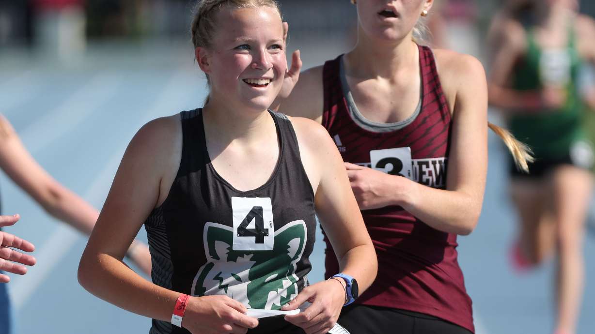 Action from the Utah high school track and field championships at BYU in Provo on Friday, May 19, 2023.