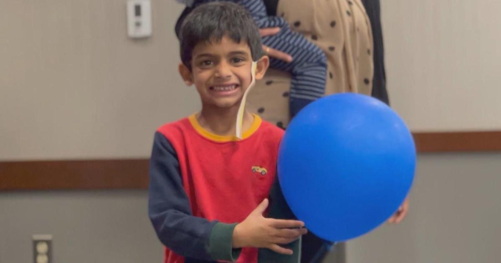Ishaan Kiran, 5, who has tuberous sclerosis complex, has learned to speak five languages.