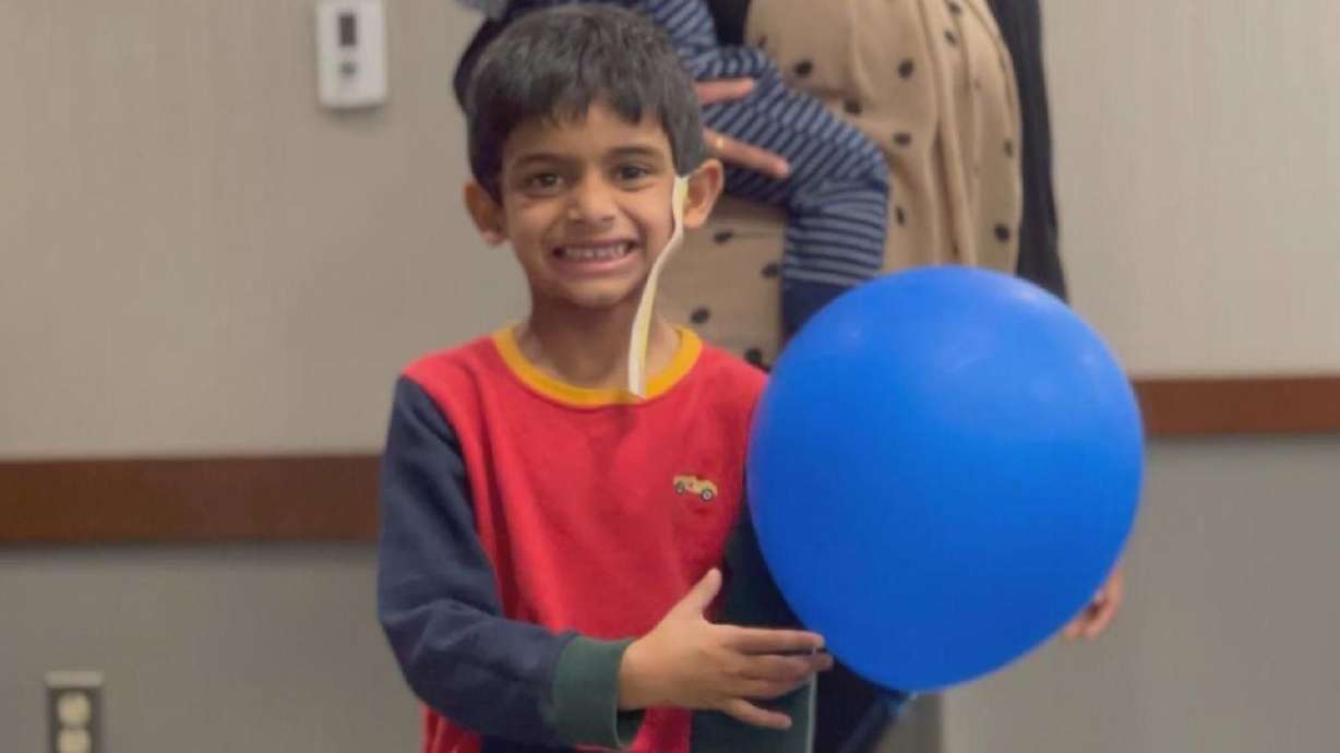 Ishaan Kiran, 5, who has tuberous sclerosis complex, has learned to speak five languages.