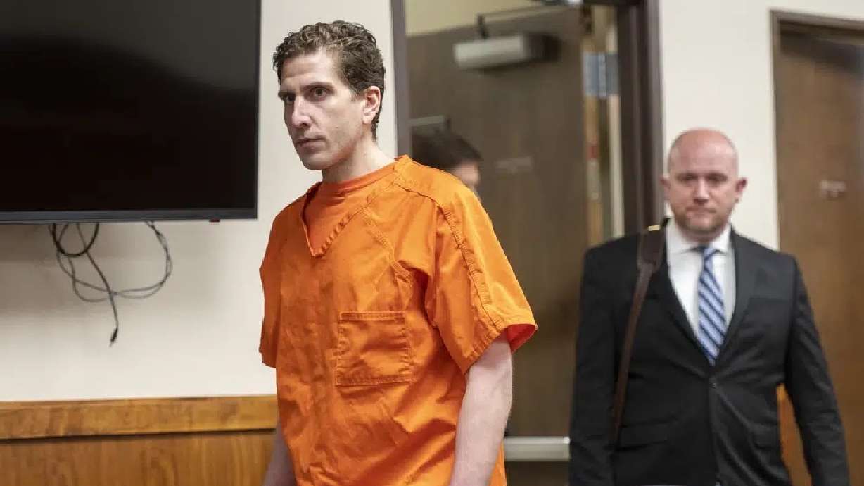 Bryan Kohberger enters the courtroom for his arraignment hearing in Latah County District Court, Monday in Moscow, Idaho. Kohberger is accused of killing four University of Idaho students in November 2022.