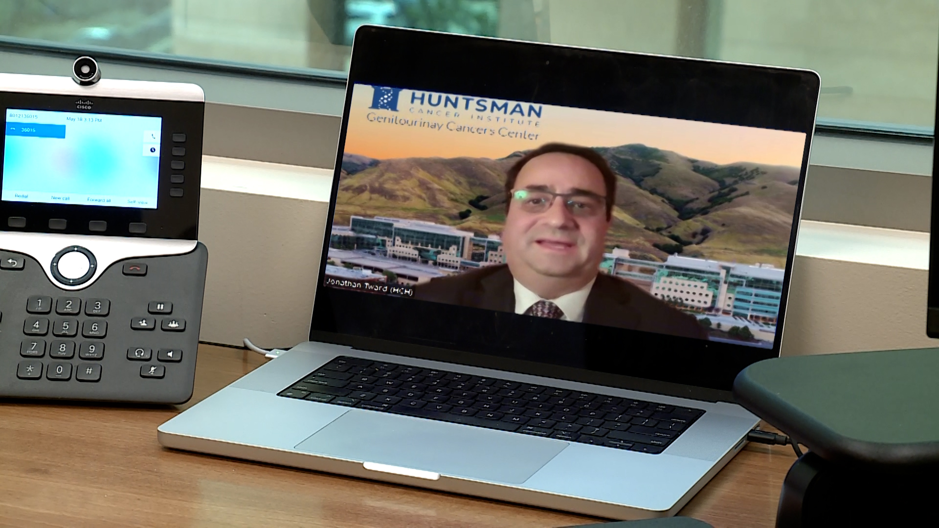 Dr. Jonathan Tward, a radiation oncologist at the Huntsman Cancer Institute, talks to Mike Headrick. Physicians like Dr. Tward are excited about what AI can do in diagnosing and treating cancer.