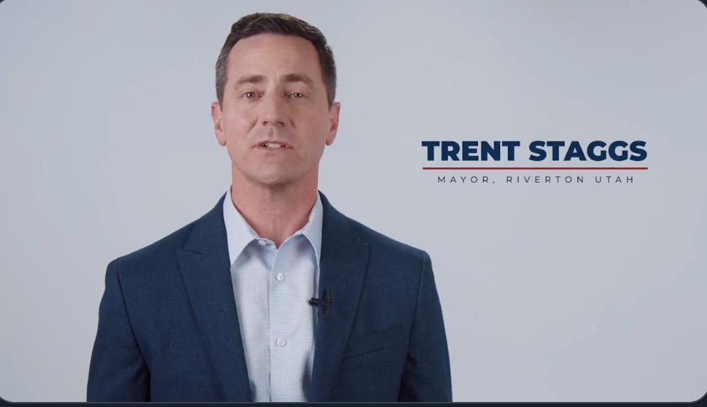 Riverton Trent Staggs announced his campaign against Sen. Mitt Romney, R-Utah, on Tuesday.