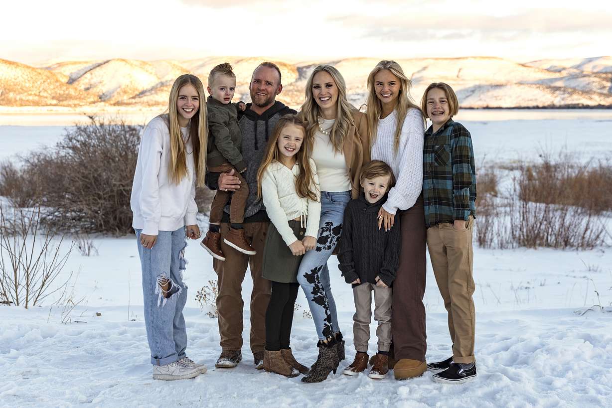 A recent photo of the Petersen family. Two-year-old Natalie Petersen died in a back-over incident in her family's driveway in 2014. Her parents talked about the Spot the Tot program in a press conference on Tuesday.