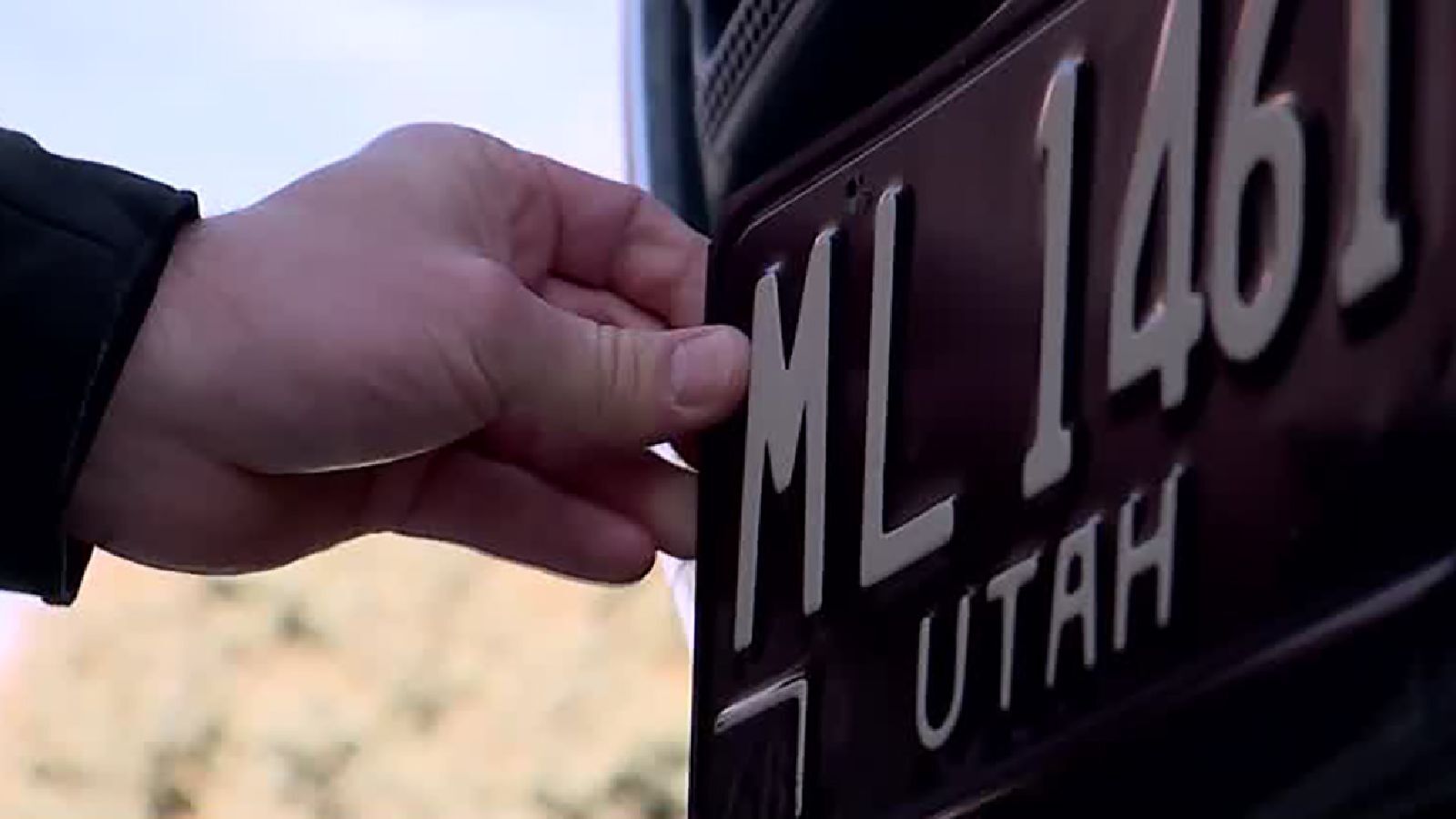 What’s black and white and cool all over? The retro black Utah license plate, of course.