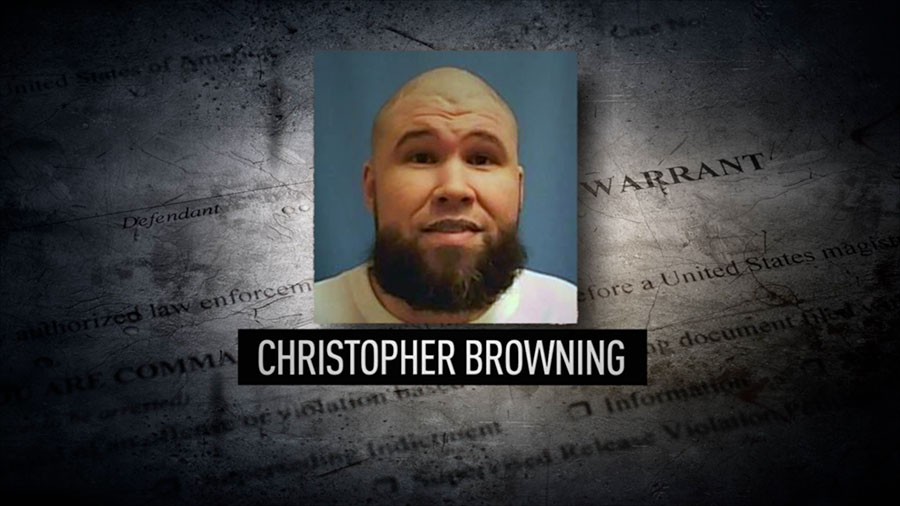 Christopher Browning, 43, is accused of re-offending while on parole. He’s facing several felony charges, including aggravated sexual assault.