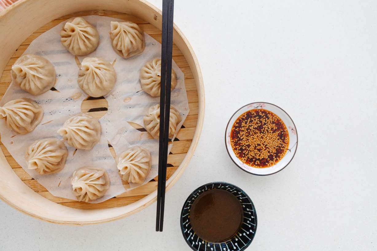 Yagi dumplings and special sauce.