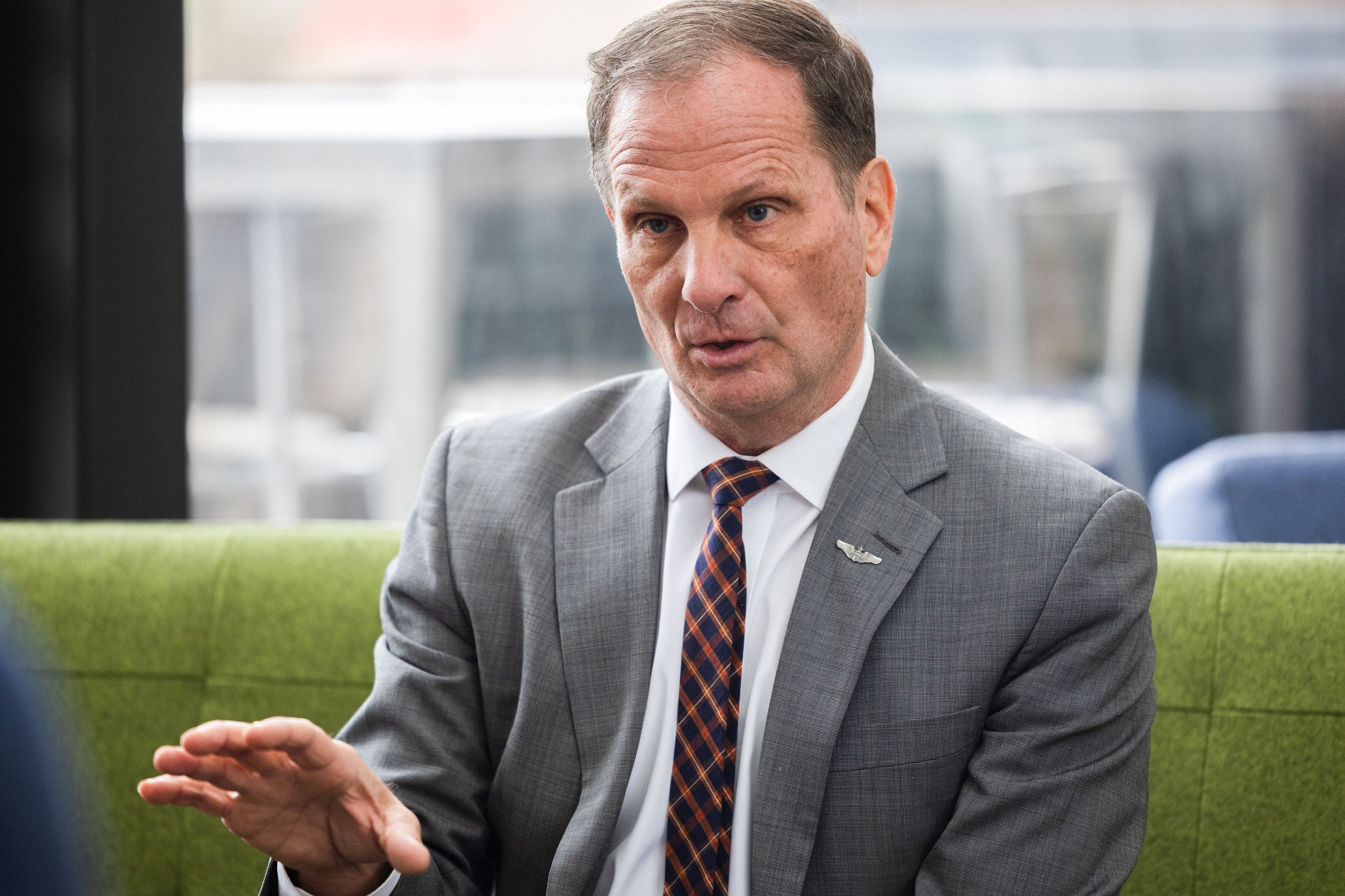 Rep. Chris Stewart, R-Utah, at the Triad Center in Salt Lake City on Jan. 19. Stewart said House Republicans will not agree to reauthorize a law that gives intelligence agencies broad surveillance powers without "meaningful reform."