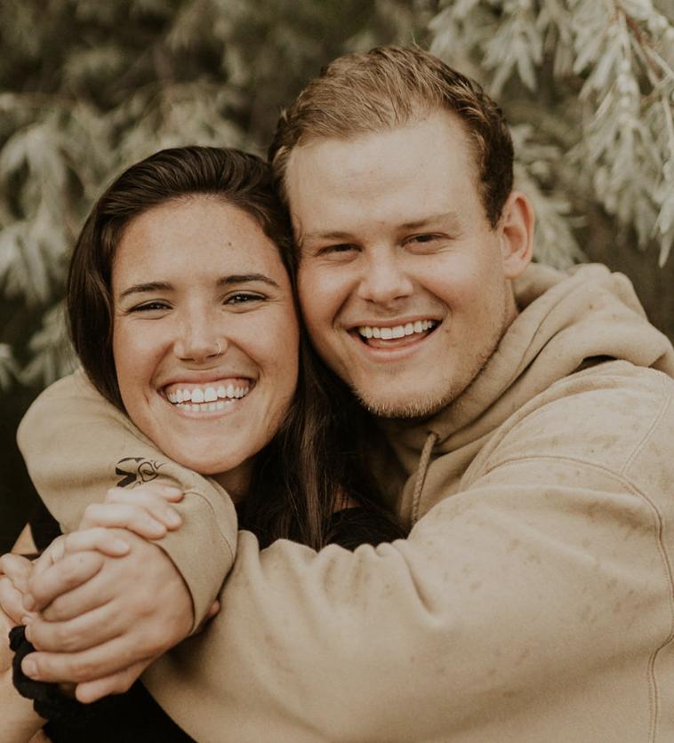 Sarah Radulic, of New Jersey, and Ephraim Cook, of Murray. Radulic was rock climbing with Cook in Big Cottonwood Canyon on Wednesday when he fell around 100 feet to his death.