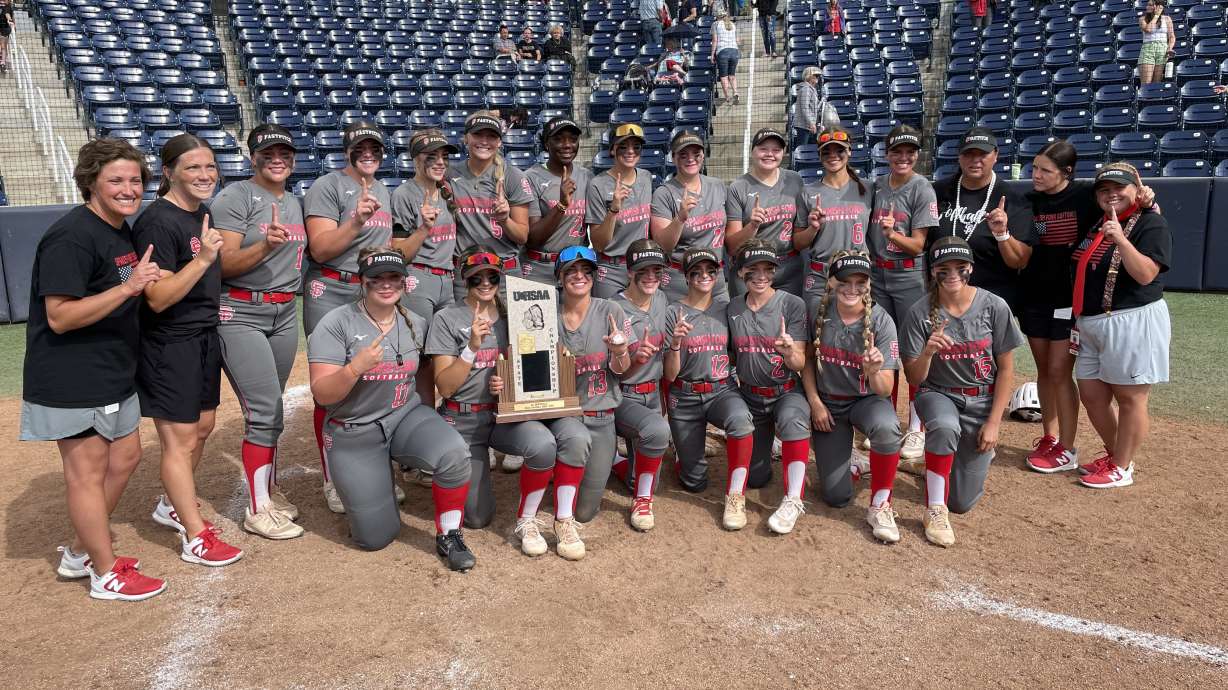 Spanish Fork softball won the 5A state title after defeating Bountiful 8-4 on May 26, 2023.